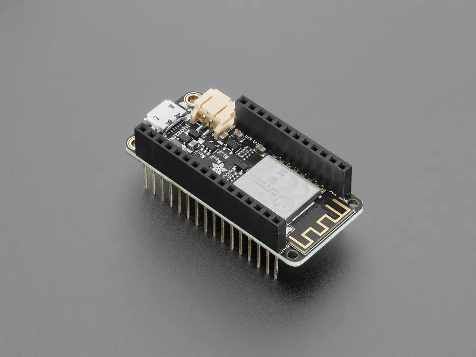 Adafruit Feather Huzzah Esp8266 Wifi Development Board With Stacking Headers 1