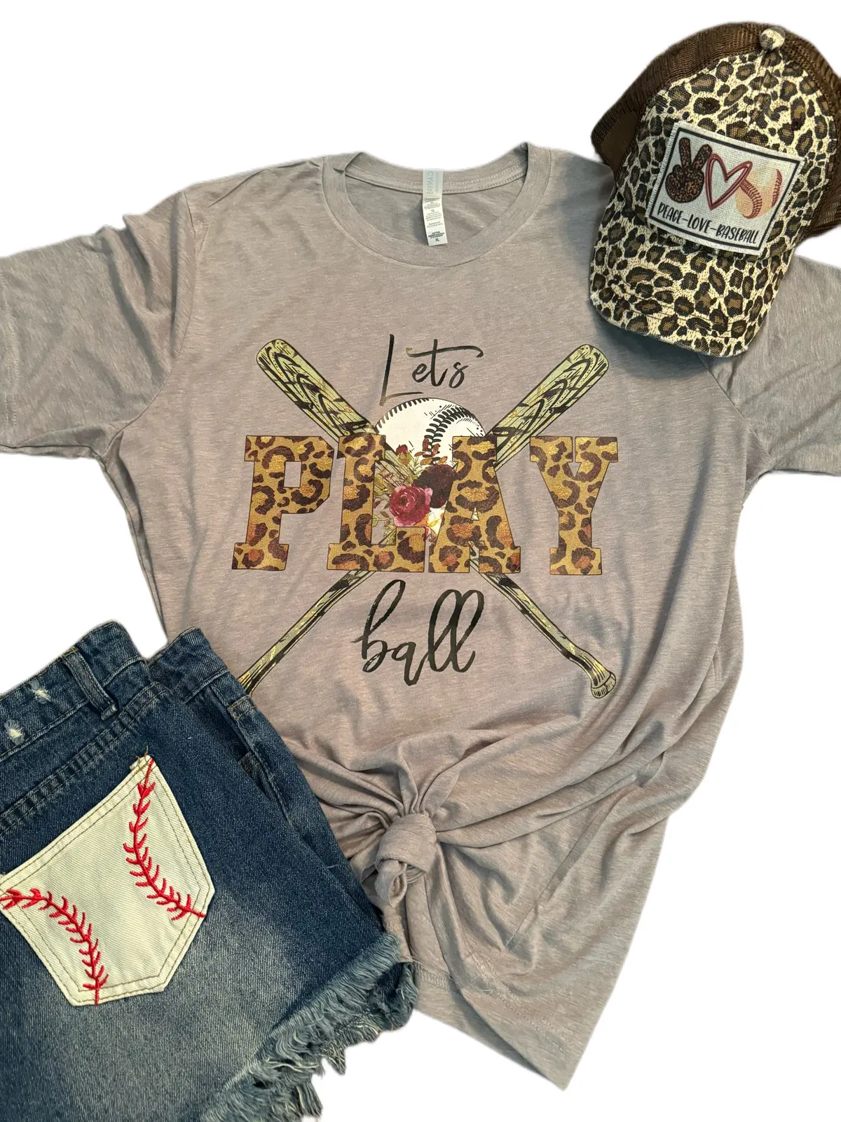 Let’S Play Ball Baseball Tee 1