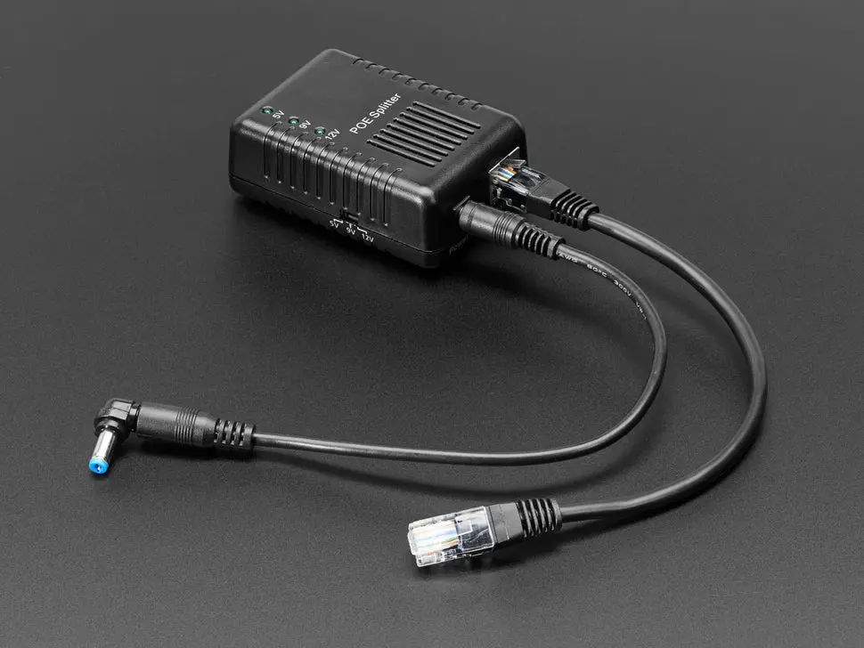 802.3Af Poe Output Data & Power Splitter - 5/9/12V 1
