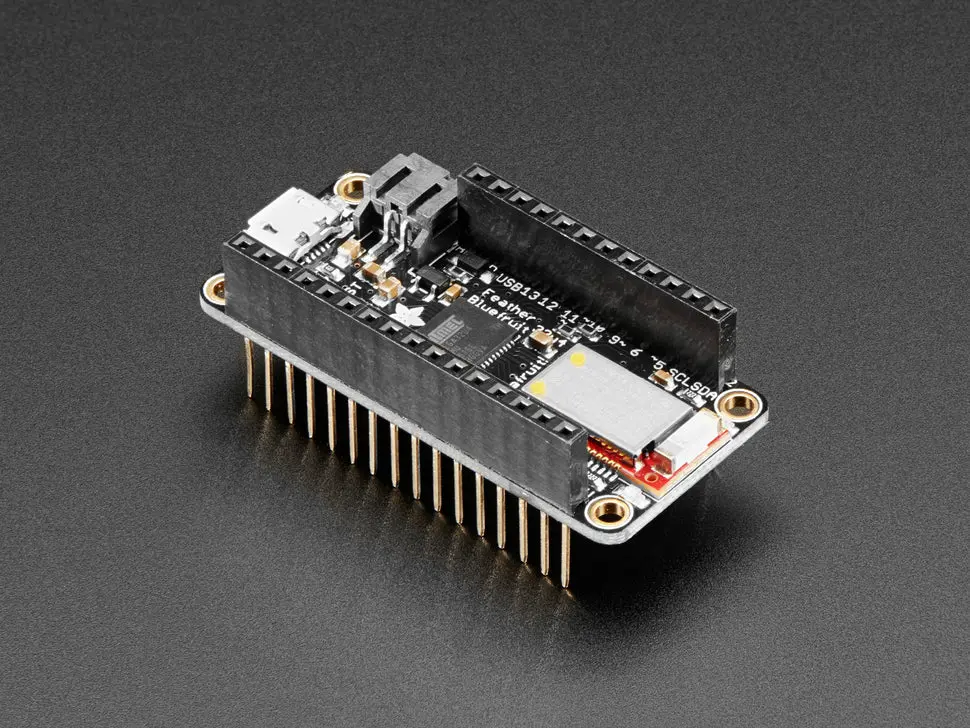 Adafruit Feather 32U4 Bluefruit Le With Stacking Headers - Assembled 1