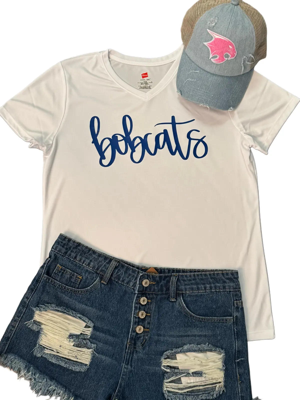 Bobcats V-Neck Cool Dri Tee 1