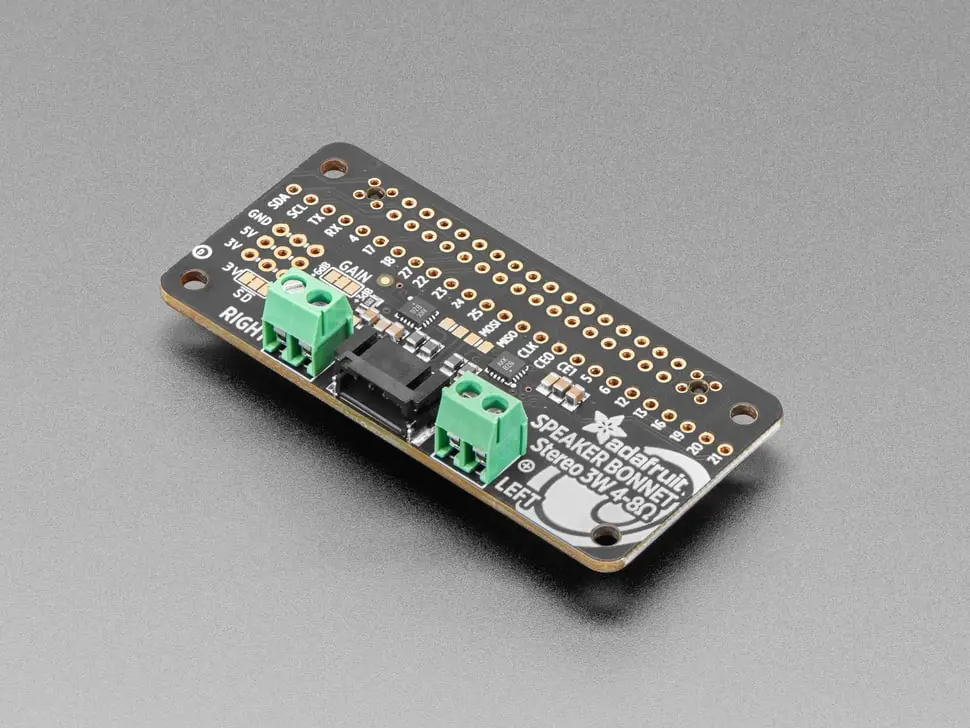 Adafruit I2s 3W Stereo Speaker Bonnet For Raspberry Pi (Mini Kit) 1
