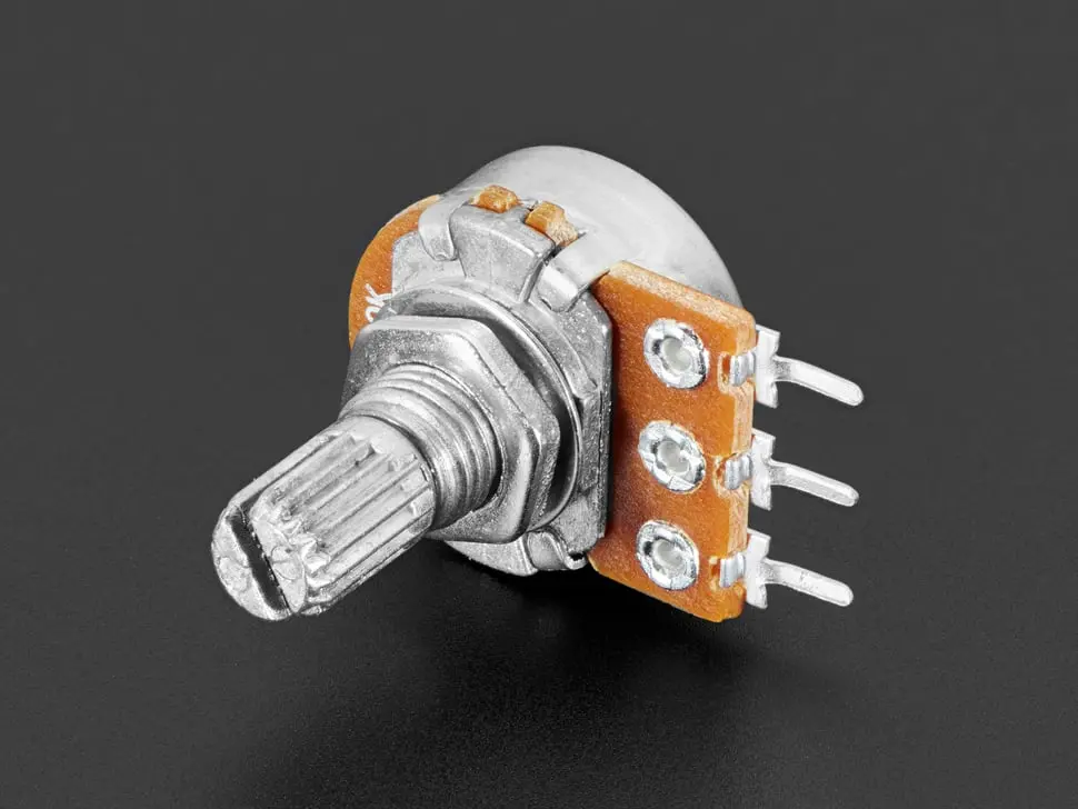 Panel Mount 10K Logarithmic Potentiometer (Breadboard Friendly) 1