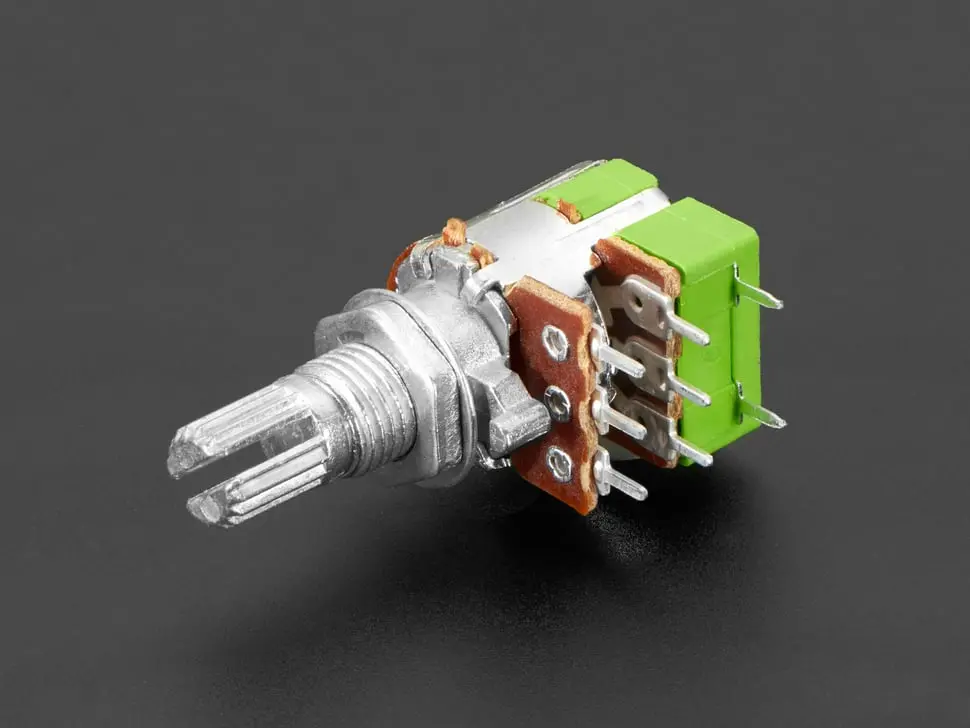 Panel Mount 10K Dual Linear Potentiometer With On-Off Switch 1