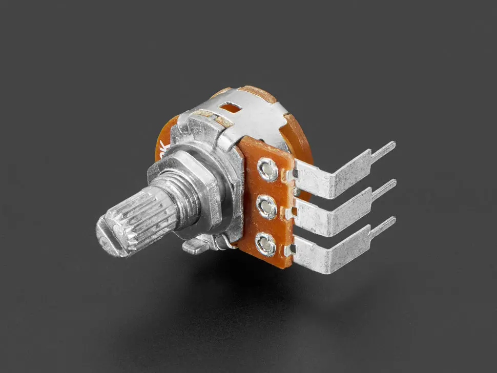Panel Mount Right Angle 10K Linear Potentiometer With On-Off Switch 1