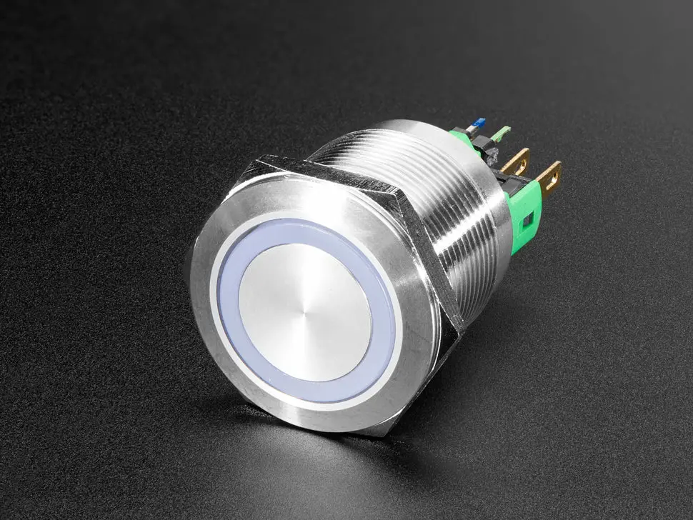 Rugged Metal On/Off Switch - 22Mm 6V Rgb On/Off 1