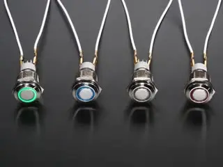 Rugged Metal Pushbuttons On/Off Switch - Various Colors 1