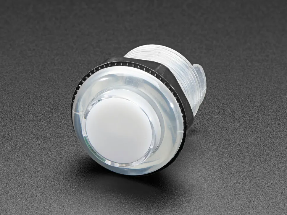 Arcade Button With Led - 30Mm Translucent Clear 1