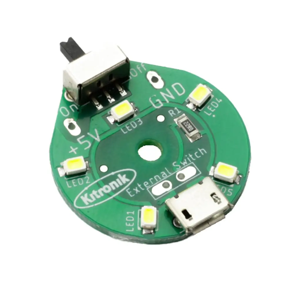 Kitronik Round Usb White Led Lamp 1