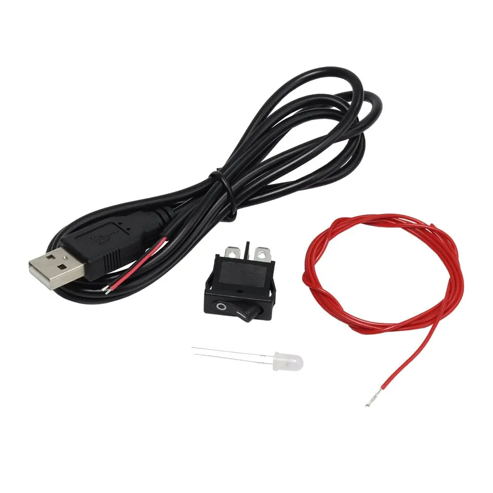 Usb Cables, Colour Changing Leds & Switches (Kit Of 50) 1