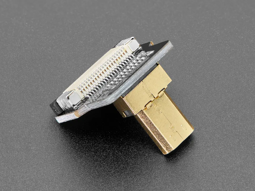 Diy Hdmi Cable Parts - Right Angle (R Bend) Micro Hdmi Plug 1