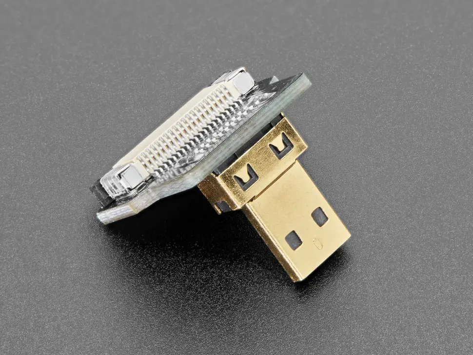 Diy Hdmi Cable Parts - Right Angle (L Bend) Micro Hdmi Plug 1