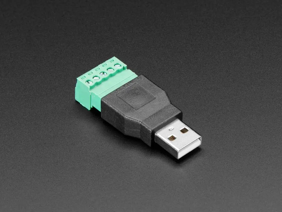 Usb-A Male Plug To 5-Pin Terminal Block 1