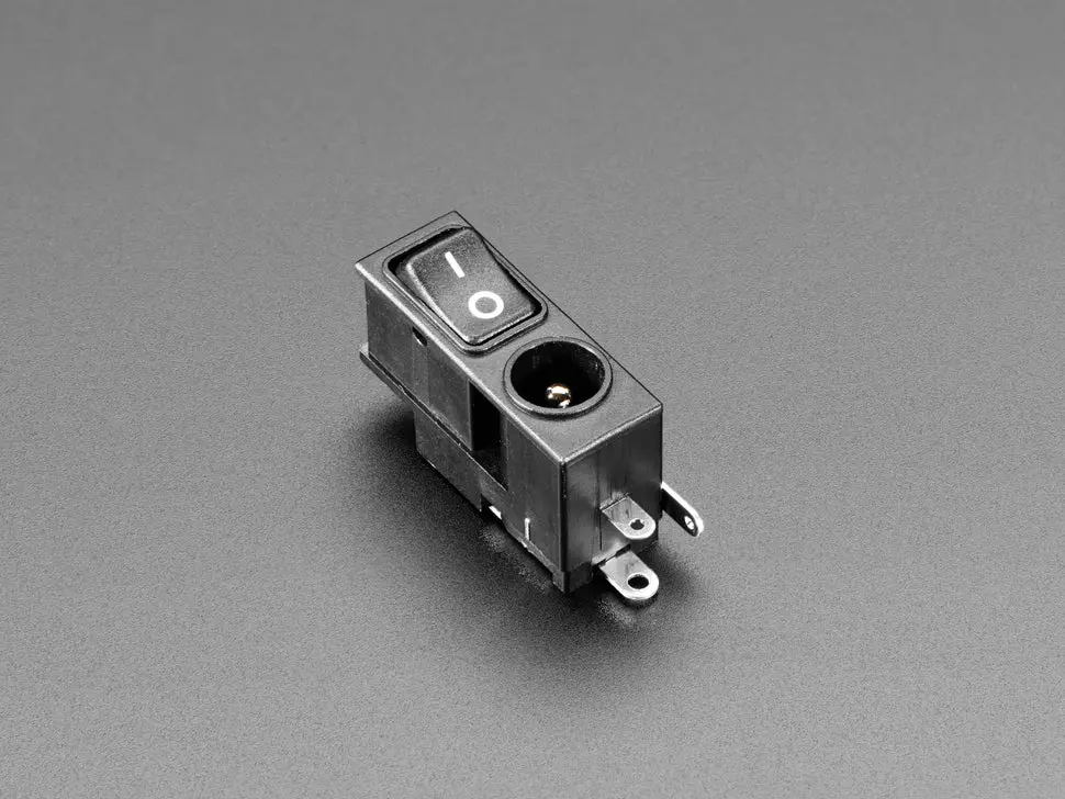 2.1Mm Dc Power Jack With Rocker Switch 1