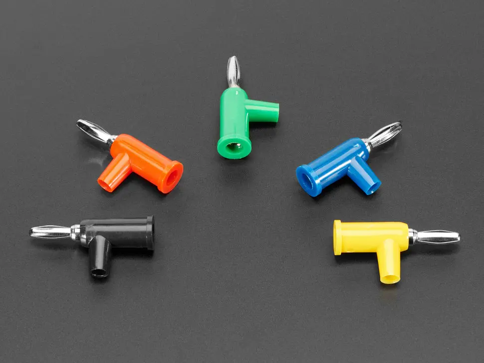 Solder-Free Stackable Banana Plugs 4Mm - Pack Of 5 Multi-Color 1