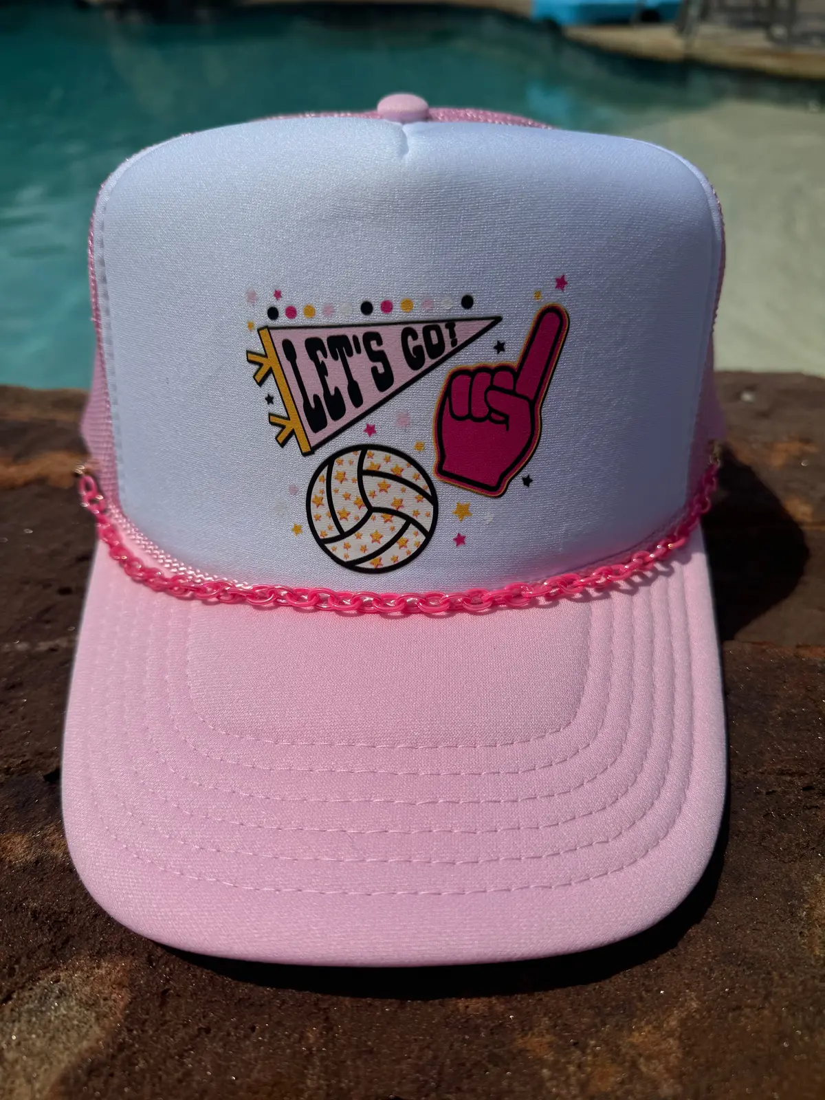 Let’S Go Volleyball Trucker Hat 1