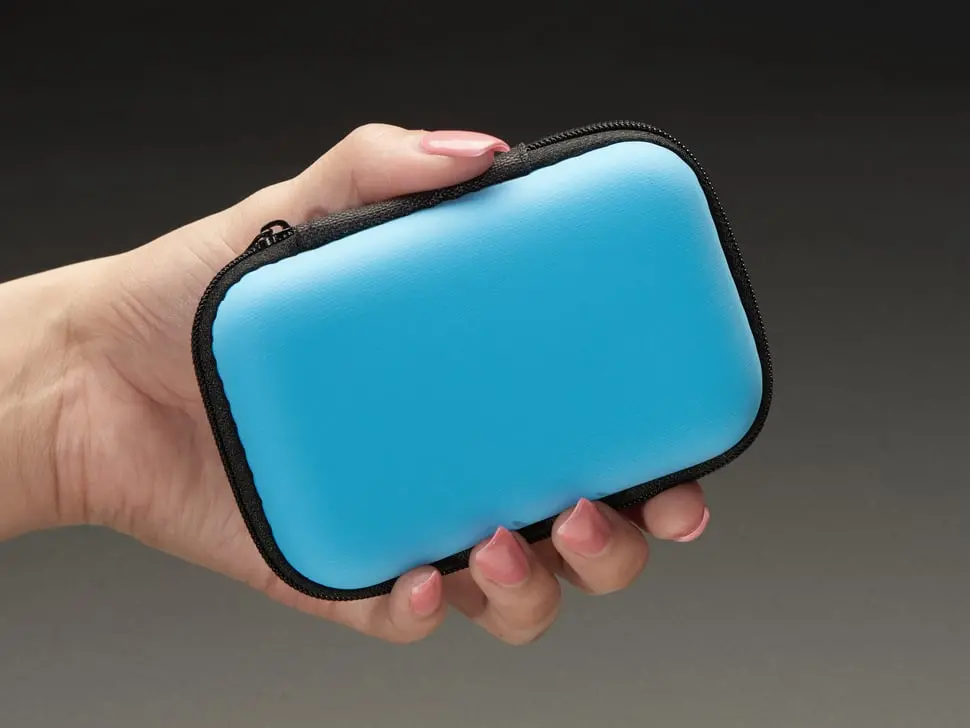 Maker-Friendly Zipper Case - Light Blue 2