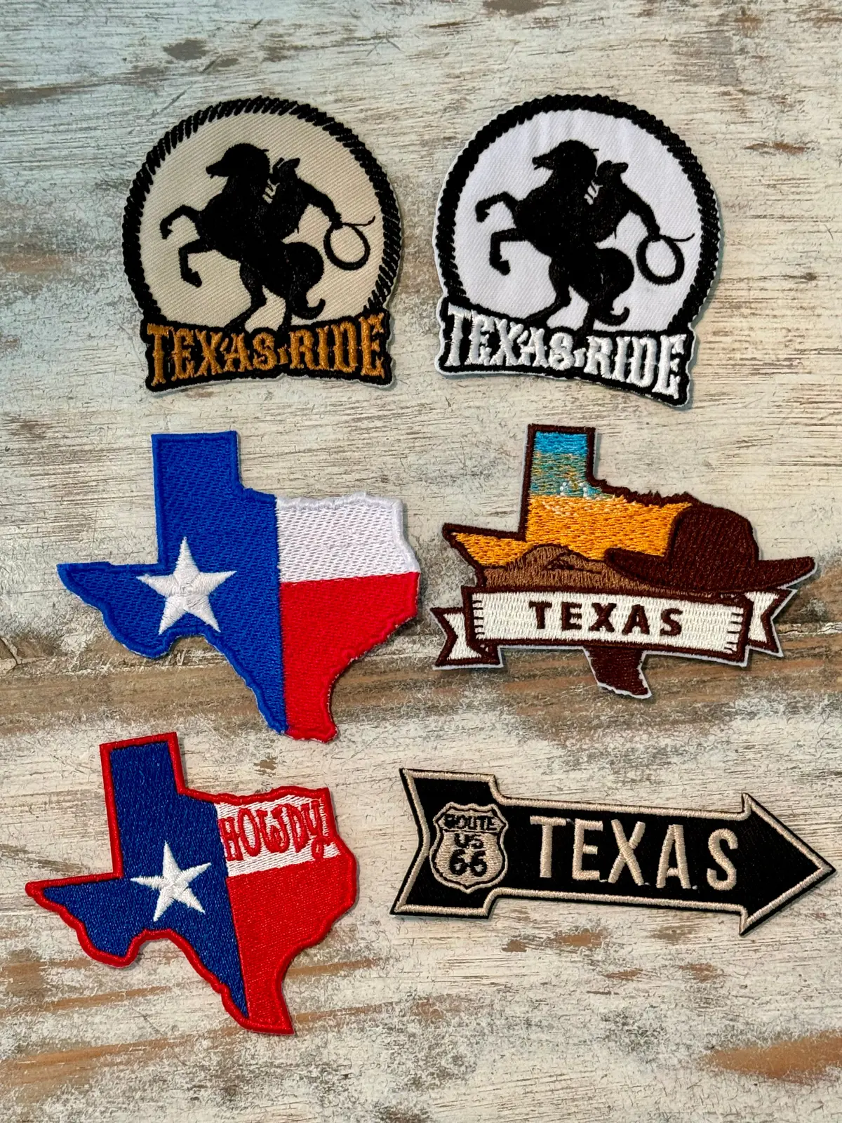 Texas Themed Iron On Patches 1