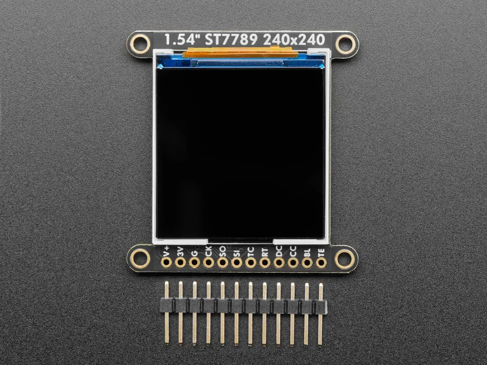 Adafruit 1.54" 240X240 Wide Angle Tft Lcd Display With Microsd - St7789 With Eyespi Connector 2