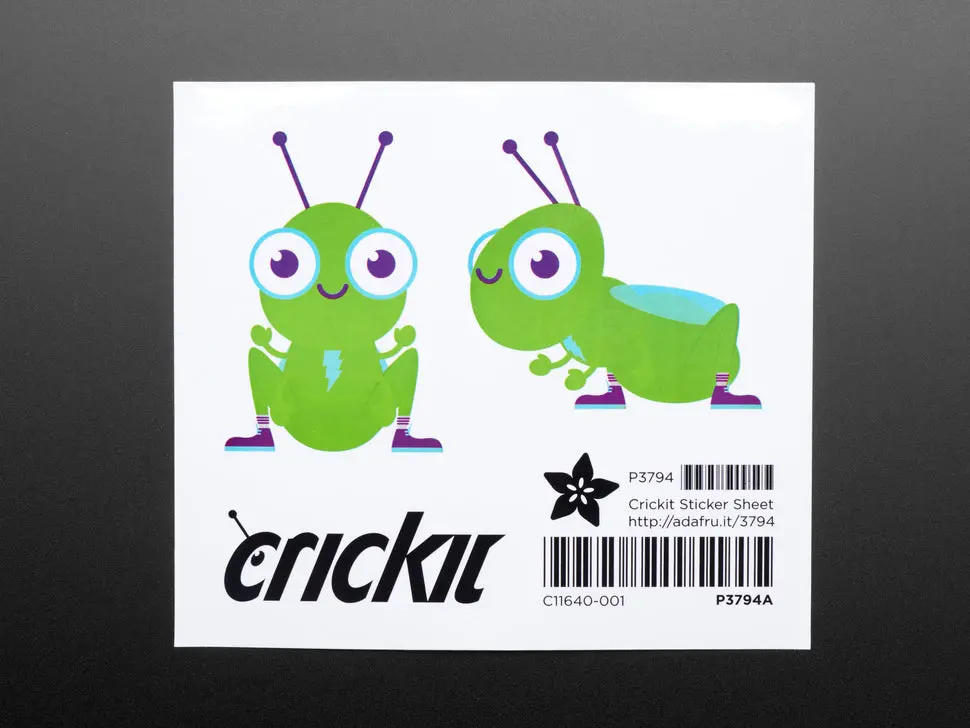 Crickit Sticker Sheet 1
