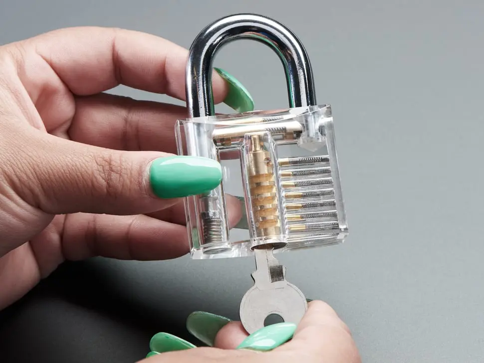 Large Clear Practice Padlock 1