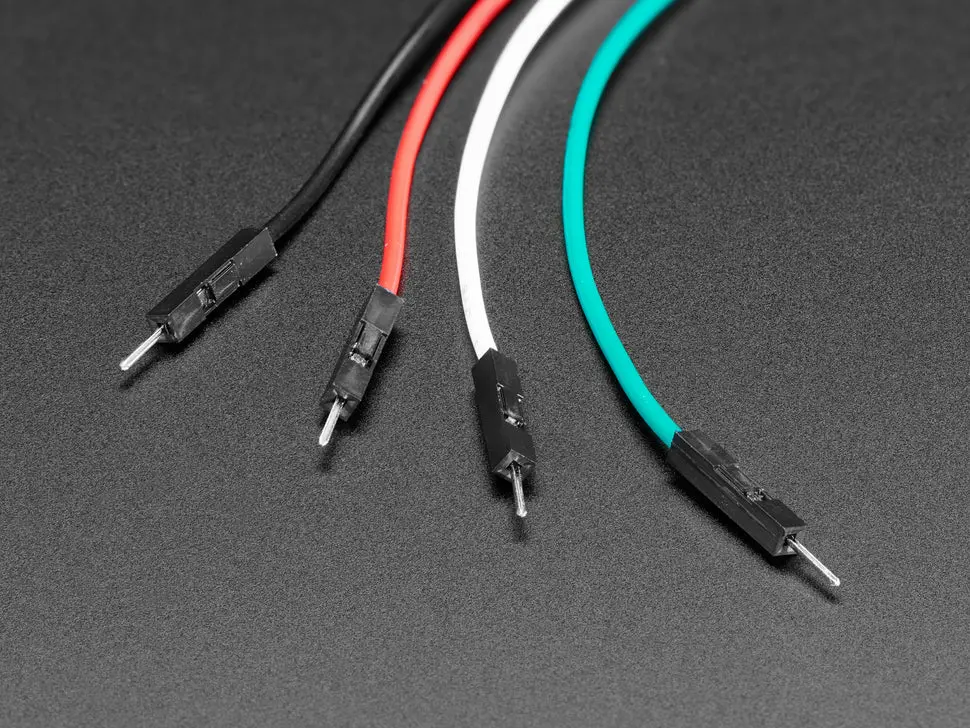 Jst Ph 2Mm 4-Pin To Male Header Cable - I2c Stemma Cable - 200Mm 1