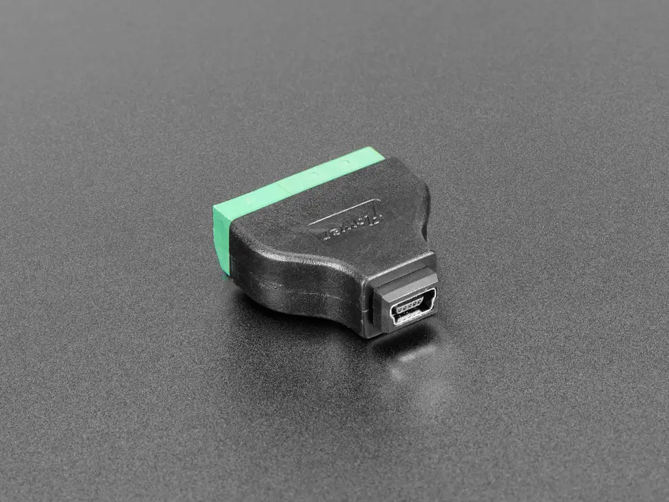Usb Mini B Female Socket To 5-Pin Terminal Block 1