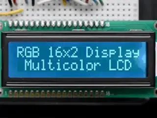 Rgb Backlight Negative Lcd 16X2 With Extras - Rgb On Black 1