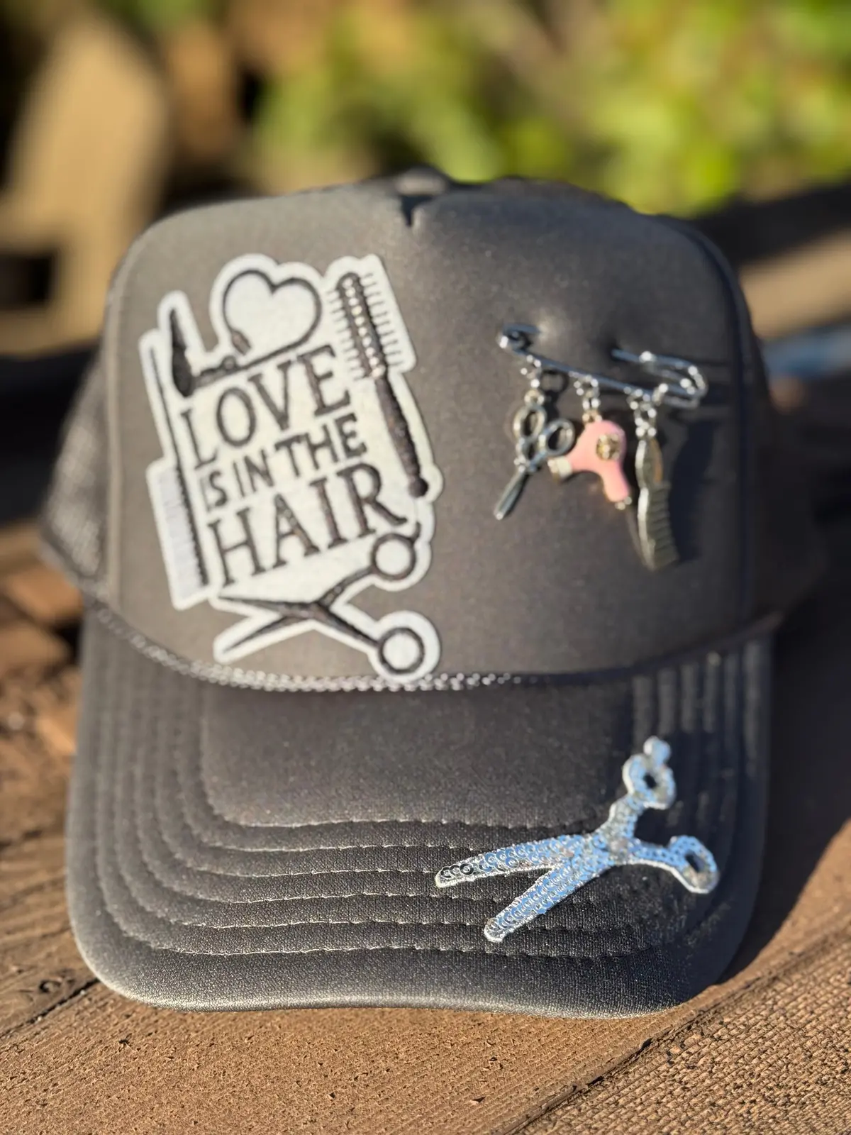 Love Is In The Hair Trucker Hat 1