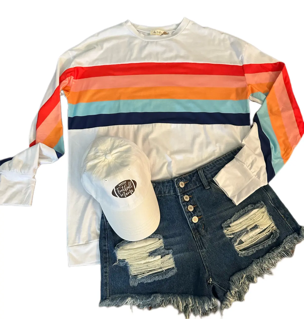 Rainbow Ribbon Stripe Top 1