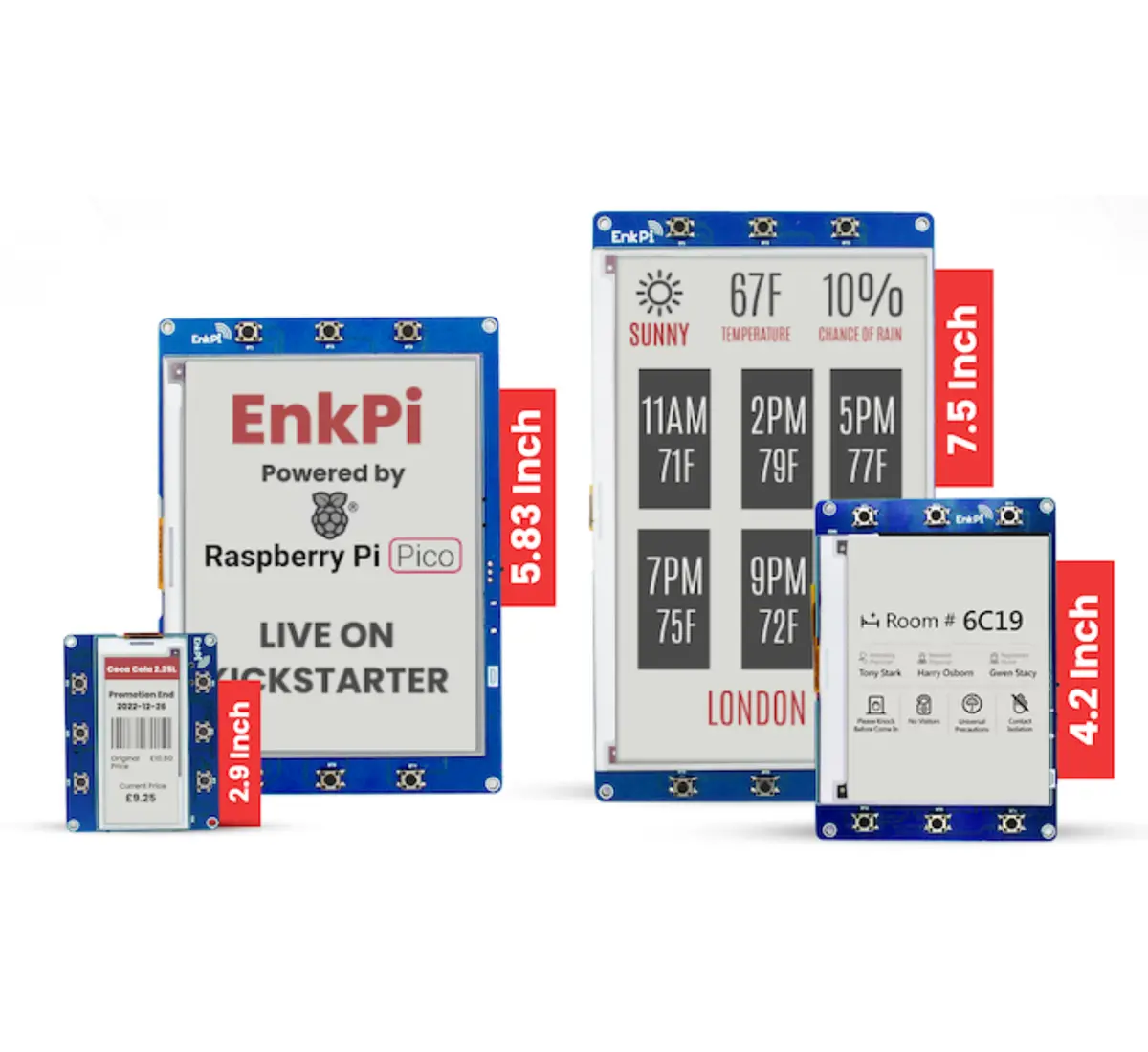 Enkpi - Epaper Display Board Based On Raspberry Pi Pico W 1