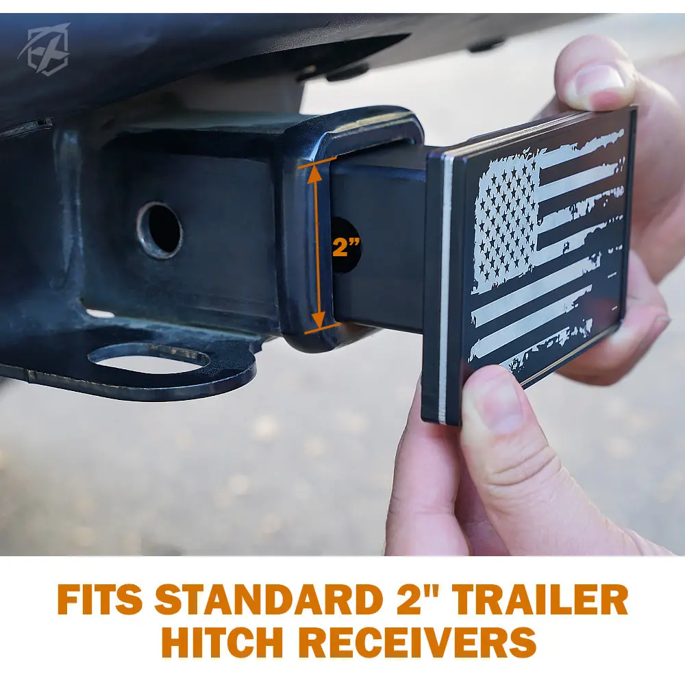 Xprite Aluminum Trailer Hitch Cover For 2" Receivers 3