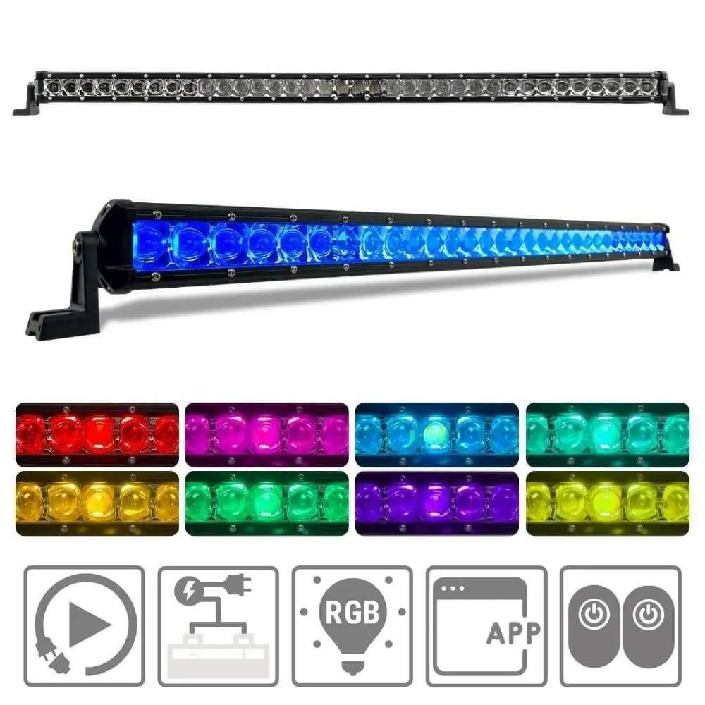 40" Extreme Series Low Profile Combo Rgb Light Bar & Harness Kit 1