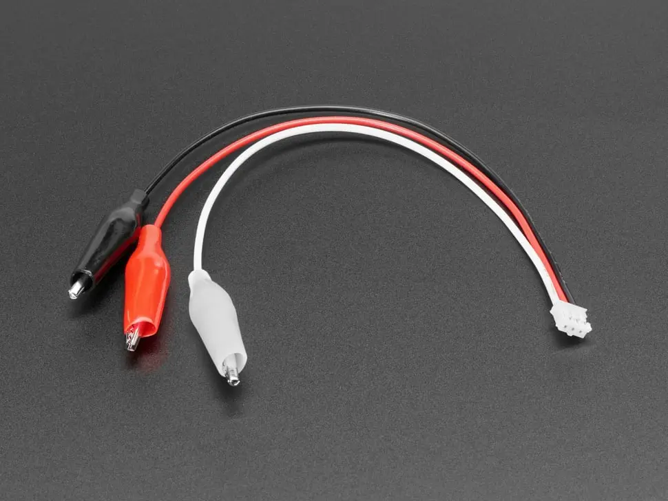 Jst Ph 2Mm 3-Pin Plug To Color Coded Alligator Clips Cable 1