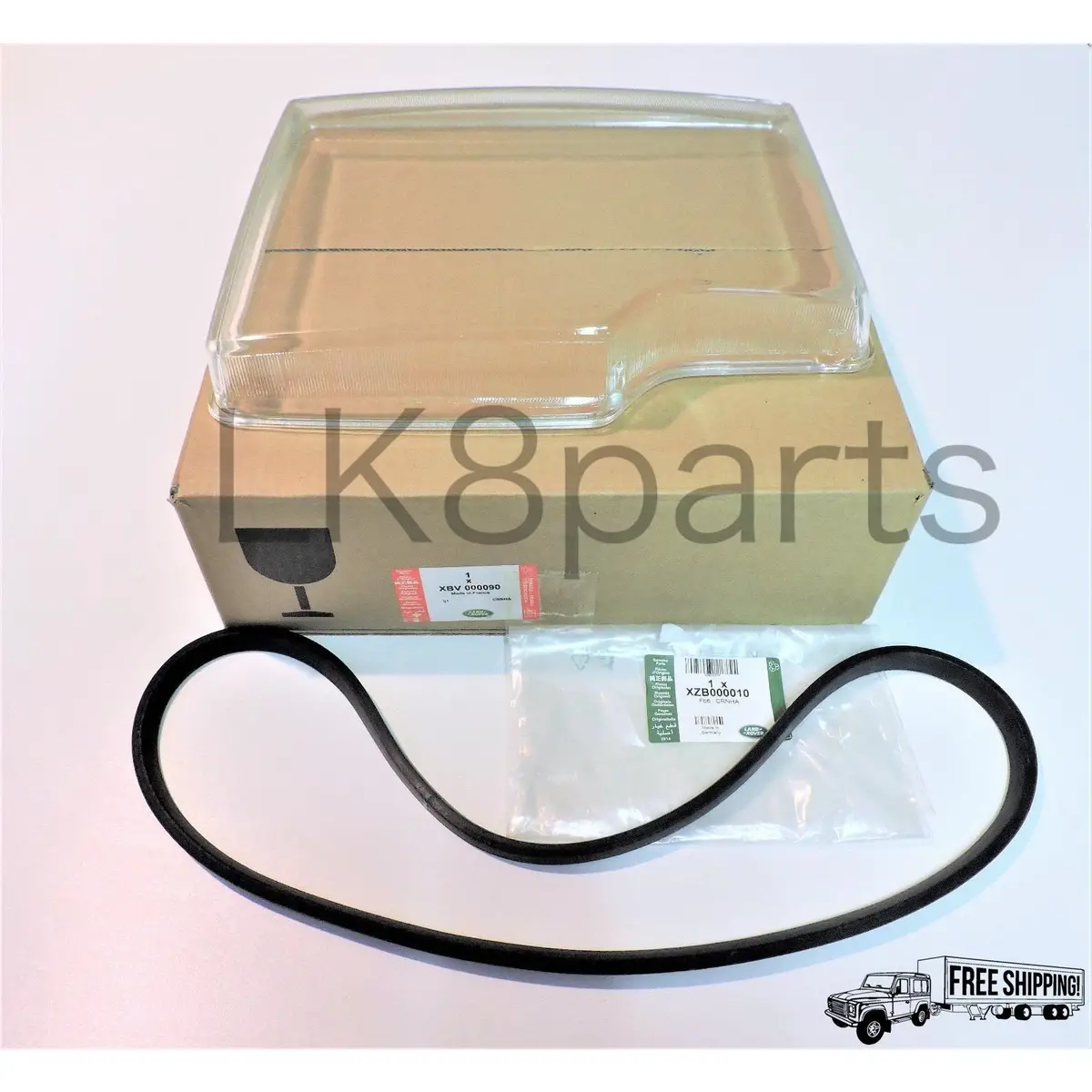 Headlamp Lens With Gasket Xenon Lh Driver Genuine 1