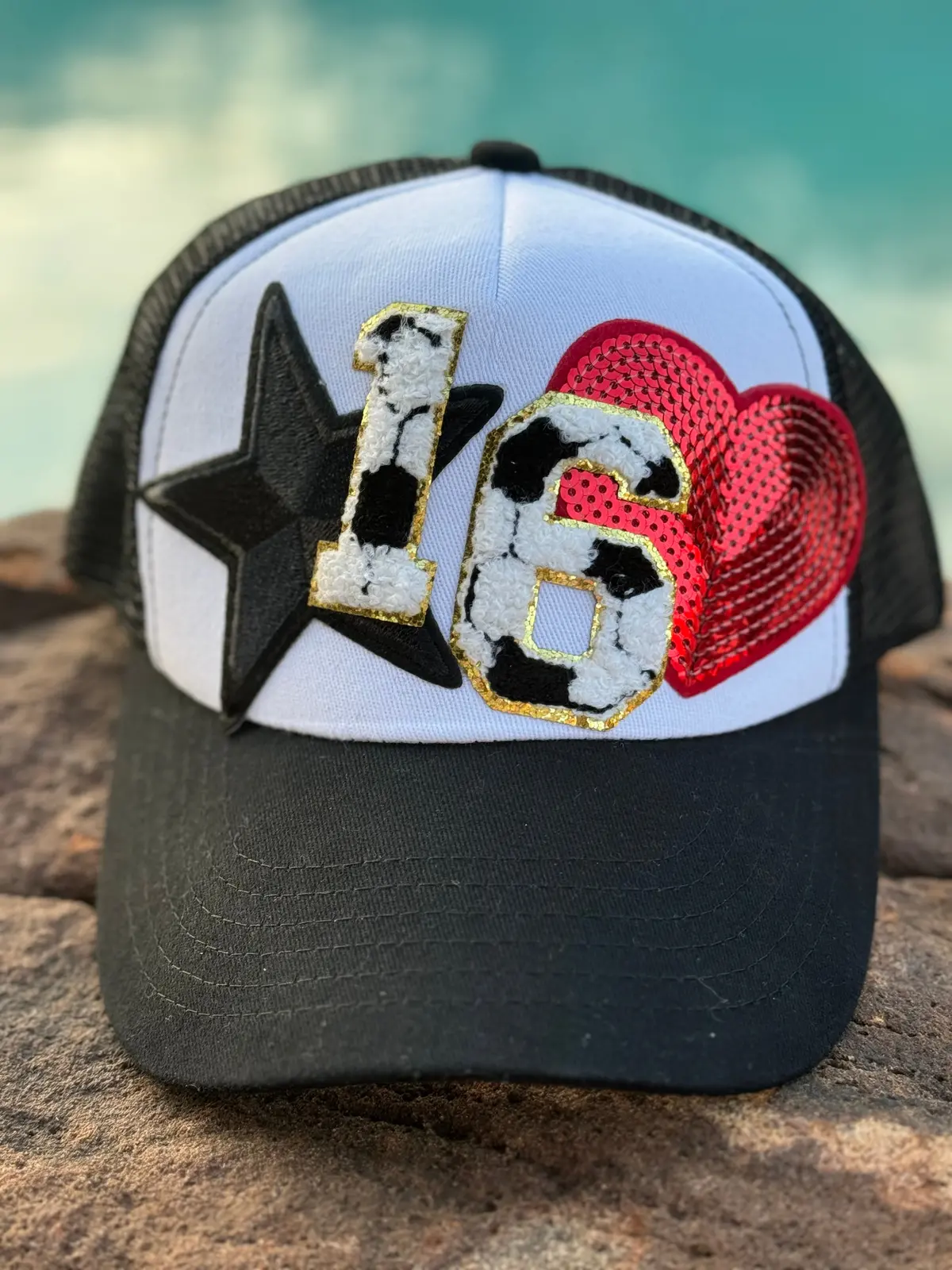 Custom Soccer Number Trucker Hats