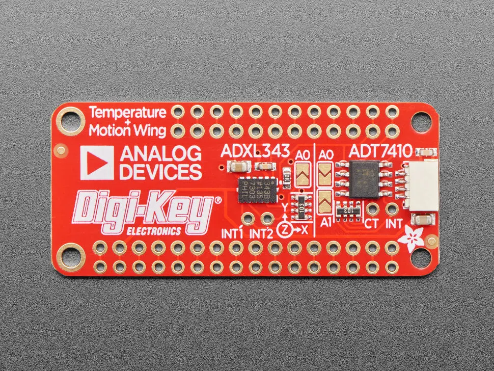 Adafruit Adxl343 + Adt7410 Sensor Featherwing 1