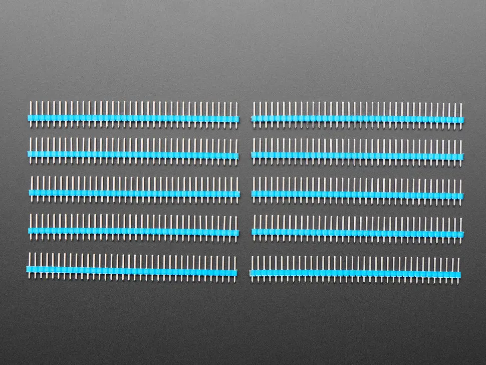 Break-Away 0.1" 36-Pin Strip Male Header - Blue - 10 Pack 1