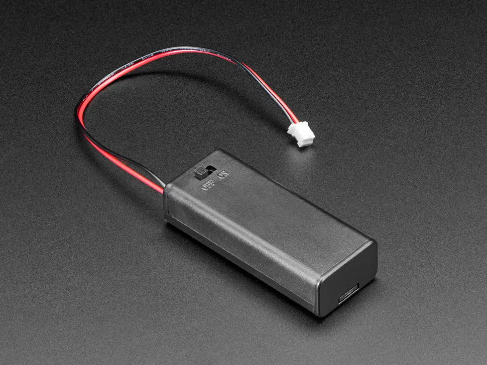 2 X Aaa Battery Holder With On/Off Switch & Jst Ph Connector 1