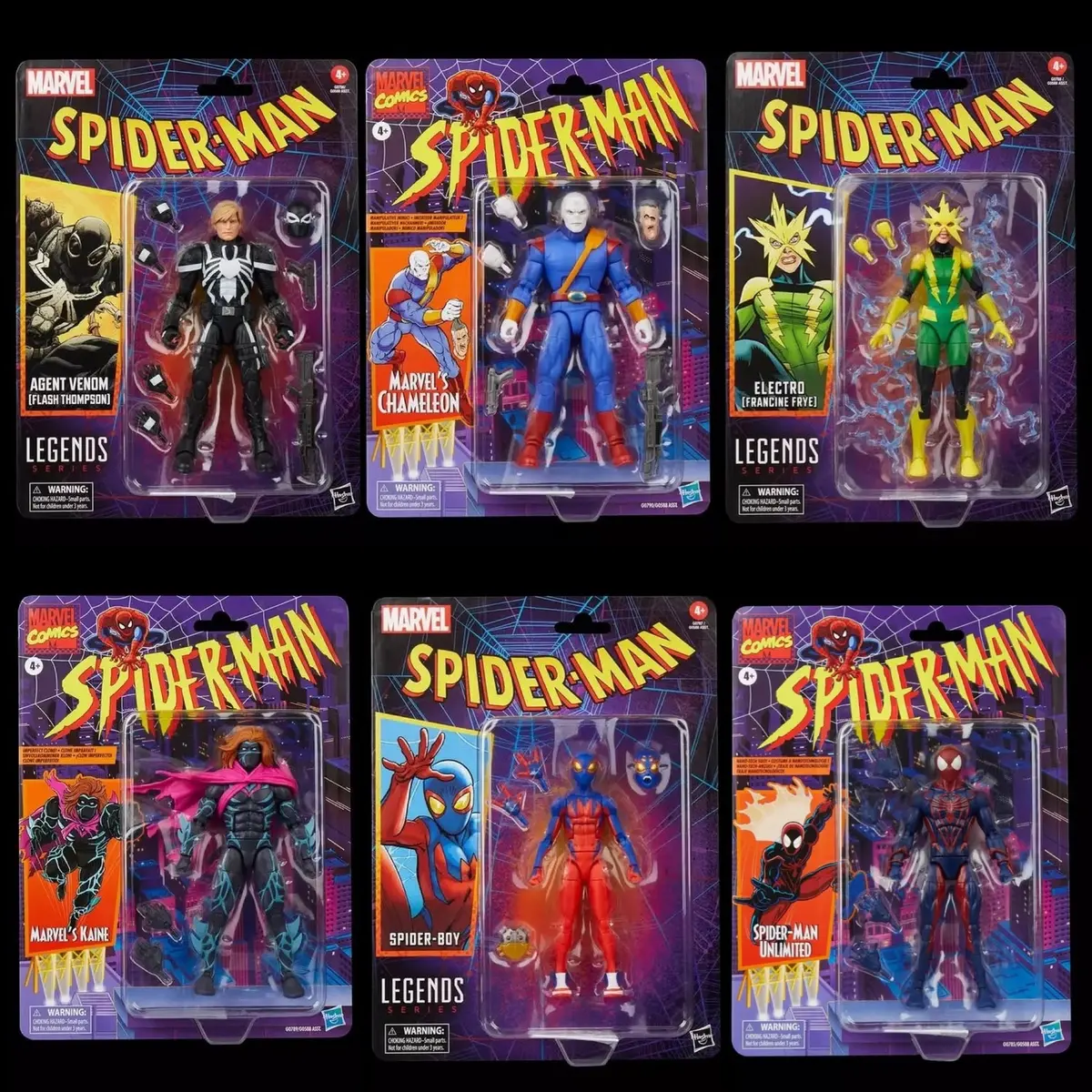 Marvel Legends Retro Spiderman 2025 Wave (6 Figure Set) 1