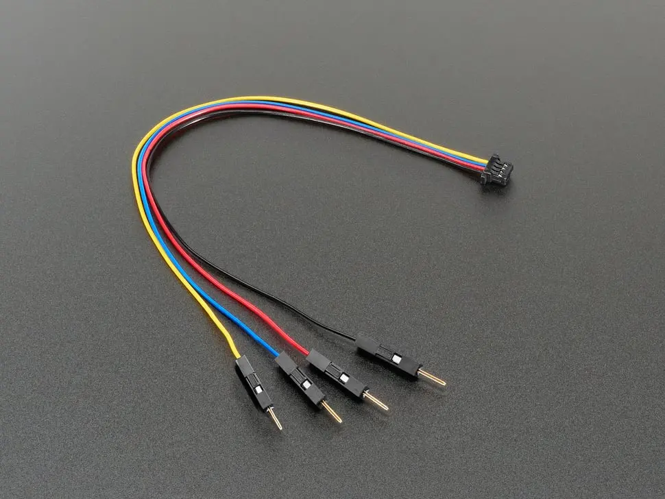 Stemma Qt / Qwiic Jst Sh 4-Pin To Premium Male Headers Cable - 150Mm 1