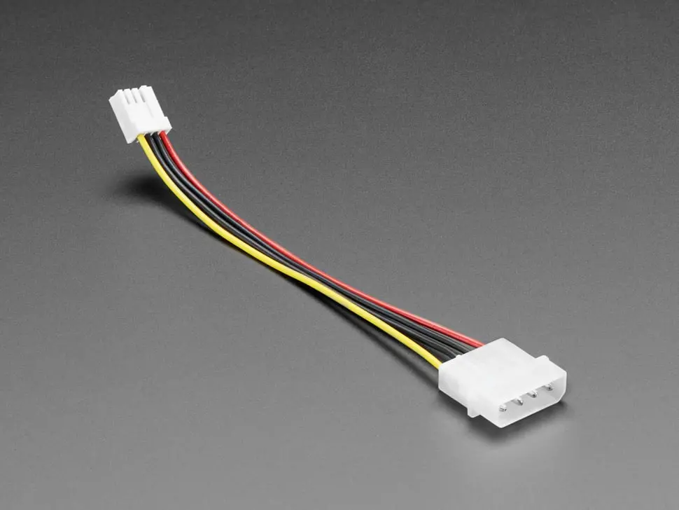 4-Pin At/Atx/Ide Molex To Berg Floppy Drive Power Cable 1