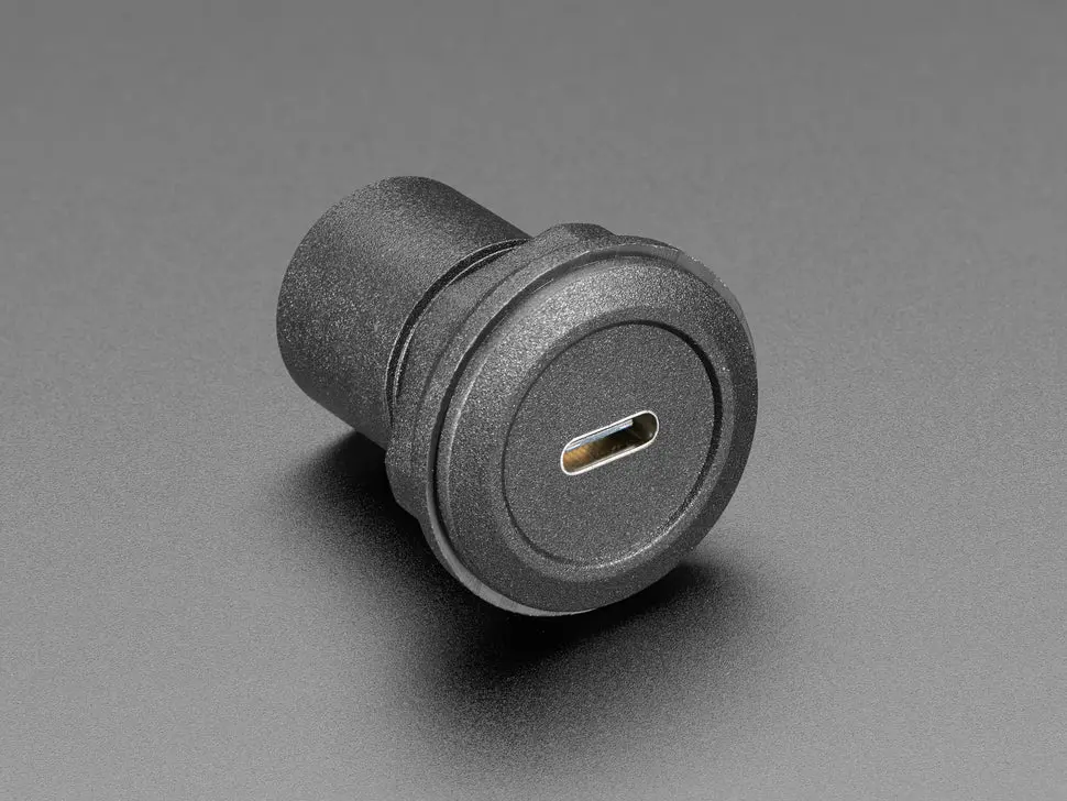 Usb C Jack To Micro Usb Jack Round Panel Mount Adapter 1