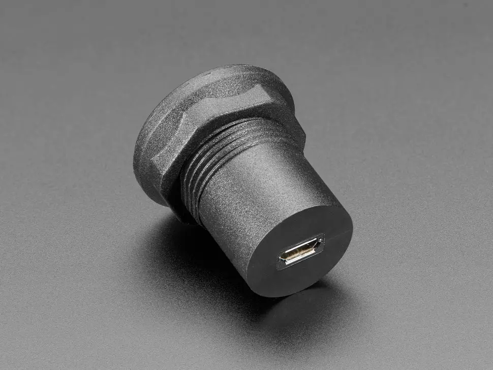 Usb C Jack To Micro Usb Jack Round Panel Mount Adapter 2