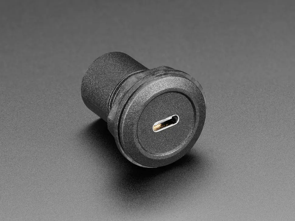 Usb C Jack To Usb C Jack Round Panel Mount Adapter 1