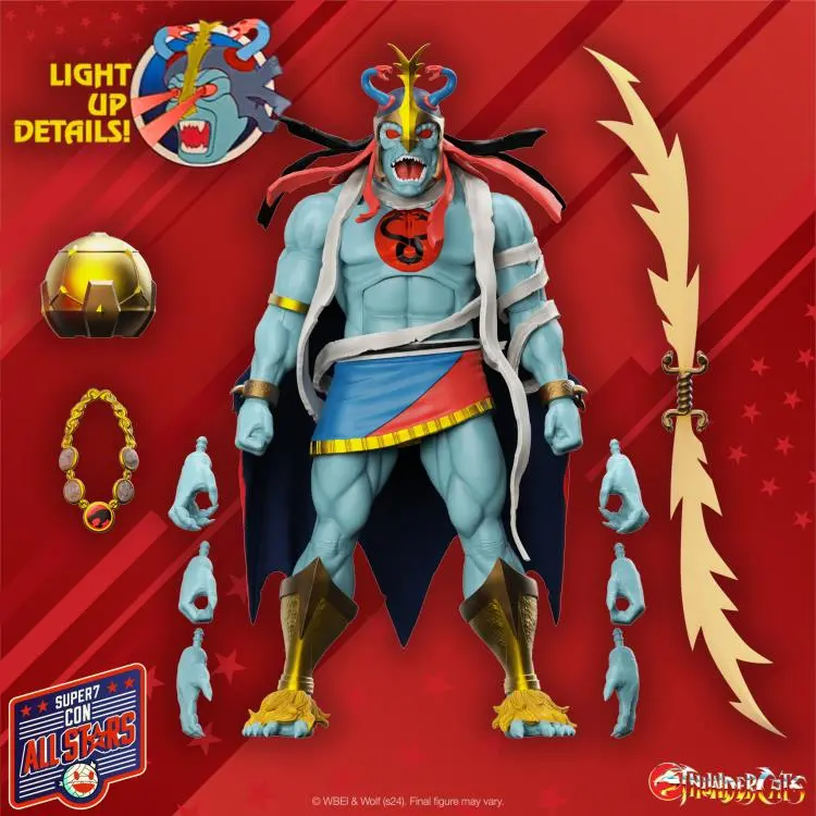 New Arrival! Super7 Thundercats Ultimates! Mumm-Ra (Led Eyes) 7-Inch Scale Action Figure 1