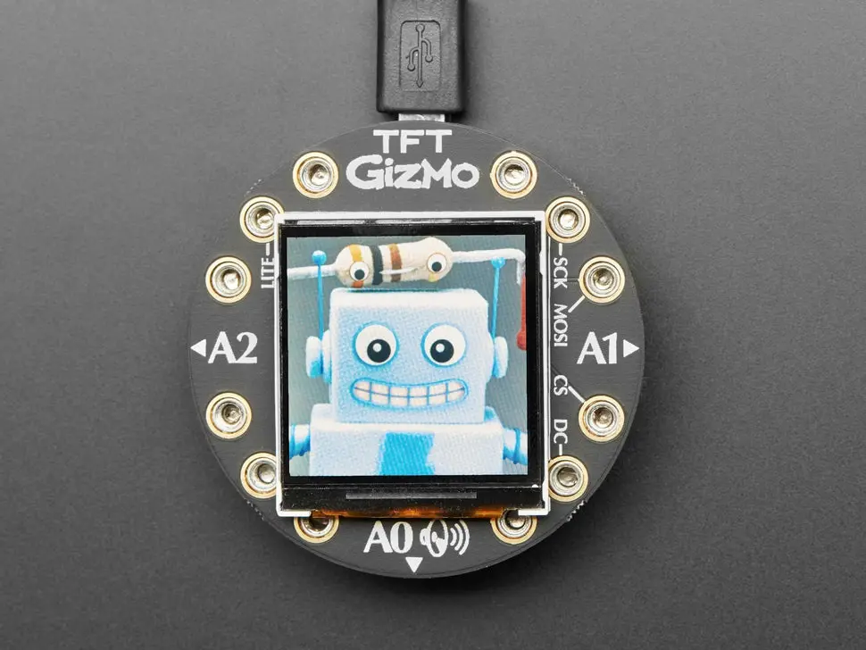 Circuit Playground Tft Gizmo - Bolt-On Display + Audio Amplifier - Jst Ph 2Mm 1