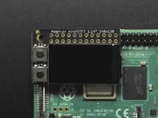 Adafruit Mini Pitft - 135X240 Color Tft Add-On For Raspberry Pi 1