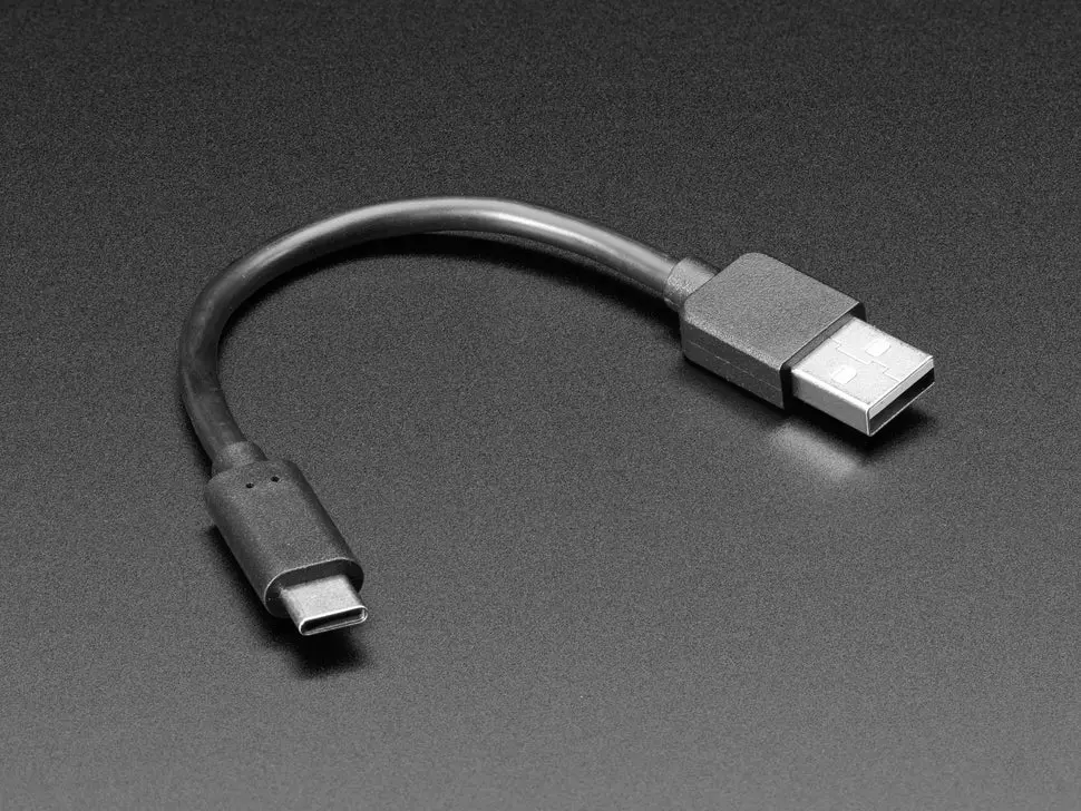 Usb Type A To Type C Cable - 6" Long 1