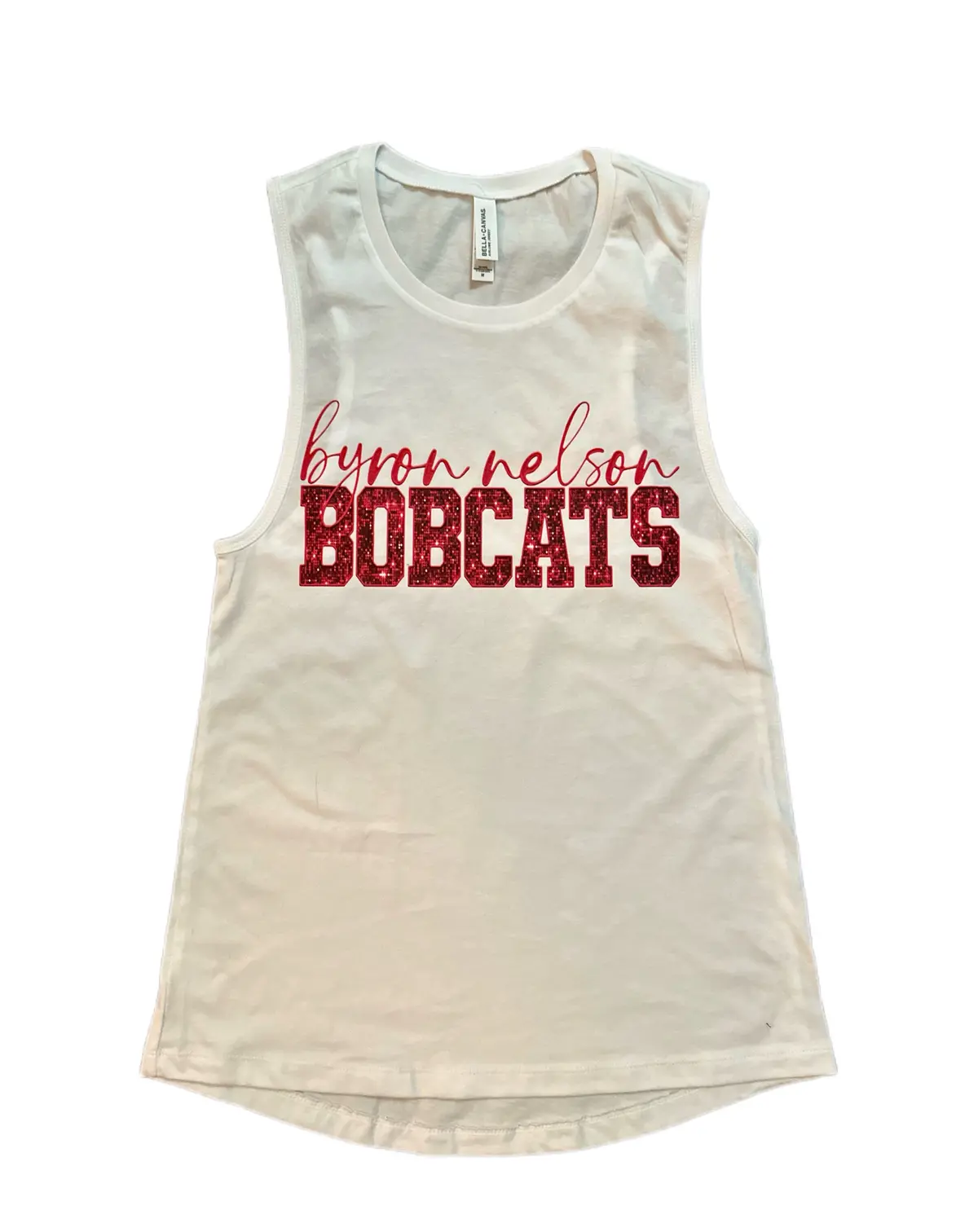 Byron Nelson Bobcats Pink Glitter Tank 1